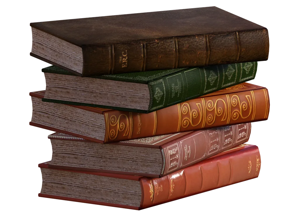 Scattered Books PNG HD Quality