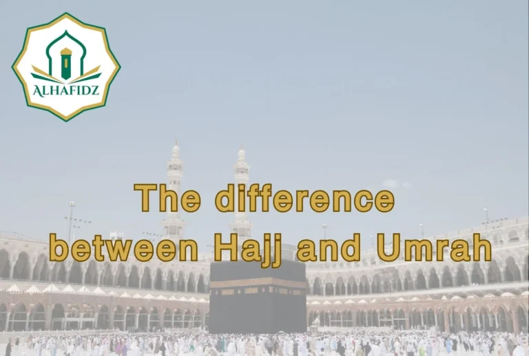 Differences between Hajj and Umrah